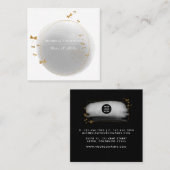 ブラシストローク四角形名刺 スクエア名刺 (正面/裏面)