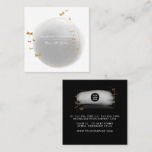 ブラシストローク四角形名刺