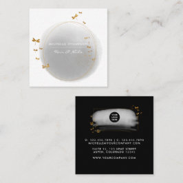 ブラシストローク四角形名刺 スクエア名刺