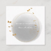 ブラシストローク四角形名刺 スクエア名刺 (正面)