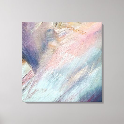 ブラシストローク抽象芸術 キャンバスプリント (正面)