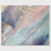 ブラシストローク抽象芸術 ラッピングペーパー (フラット)