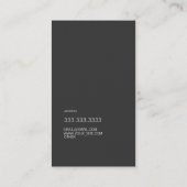 ブラシストローク金ゴールドおよびモノグラム 名刺 (裏面)