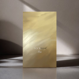 ブラシストローク金ゴールドおよびモノグラム 名刺