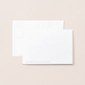 ブラシストローク銀箔ありがとうござ結婚う | フォト 箔カード (裏面封筒付き)