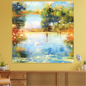 ブラシストローク魔法 キャンバスプリント (インサイチュ (リビング))