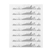 ブラシストローク11 ラップアラウンド宛名ラベル (シート)