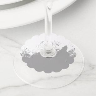 ブラシストローク11 ワイングラスタグ