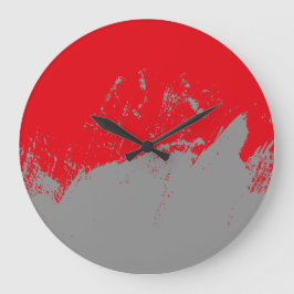 ブラシストローク12 ラージ壁時計