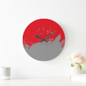 ブラシストローク12 ラージ壁時計 (ホーム)