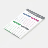 ブラシストローク4つのカテゴリの実行リスト ポストイット (アングル)