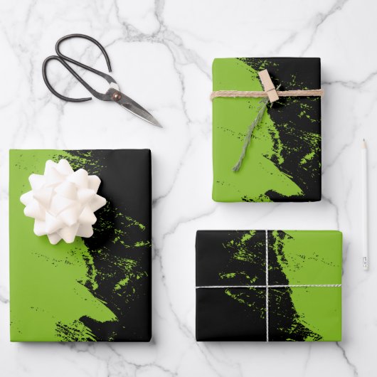 ブラシストローク5 ラッピングペーパーシート (正面)