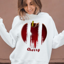 ブラシストローク「さくらんぼ」フルーツ Tシャツ