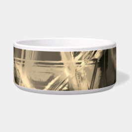 「ブラシストローク」で染色された多数のねじれた正方形 ボウル