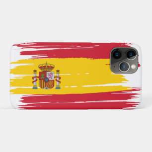 ブラシストローク スペイン旗 iPhone 11 PROケース