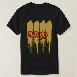 ブラシストローク リキッド デザイン マドリード Tシャツ