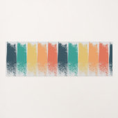 ブラシストローク(レトロカラー) ヨガマット (裏面(横))