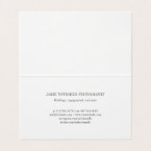 ブラシストローク-写真のプロフェッショナルのカメラマン 名刺 (内部フラット)