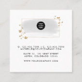 ブラシストロープドードルスクウェア名刺 スクエア名刺 (裏面)