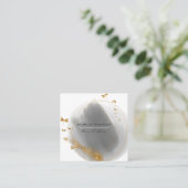 ブラシストロープドードルスクウェア名刺 スクエア名刺 (スタンド正面)