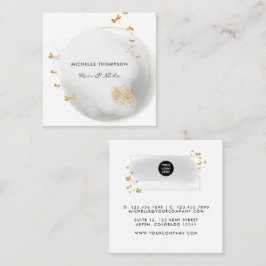 ブラシストロープドードルスクウェア名刺 スクエア名刺