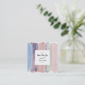 *~*ブラシスプラッシュストライプ金ゴールドグリッターバラ芽 スクエア名刺 (スタンド正面)