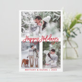 ブラシスモダンクリプトフォトハッピーホリデーズレッド シーズンカード (スタンド正面)