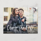 ブラシスモダンクリプト写真の日付の変更 ポストカード (正面)