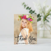 ブラシスモダンクリプト卒業ありがとう ポストカード (スタンド正面)