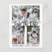 ブラシスモダンクリプト日付3写真の保存 ポストカード (正面)