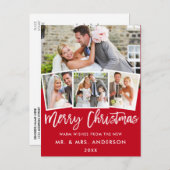 ブラシス結婚クリスマス4赤 ポストカード (正面/裏面)