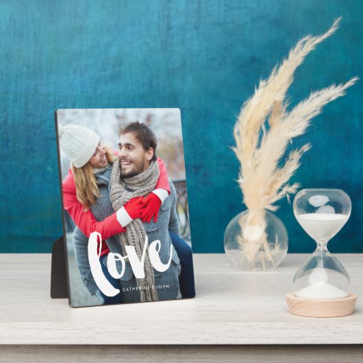 ブラシタイポグラフィラブ フォトプラーク (側面)