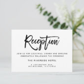 ブラシタイポグラフィ結婚式 招待状 (スタンド正面)