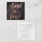 ブラシタイポグラフィ |ロイヤリティカード スクエア名刺 (正面/裏面)