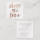 ブラシタイポグラフィ |ロイヤリティカード スクエア名刺 (正面/裏面)