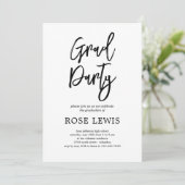 ブラシチャーム卒業パーティー招待状 招待状 (スタンド正面)