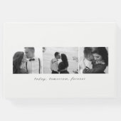 ブラシチャーム編集可能結婚カラーズゲストブック ゲストブック (裏面)