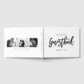 ブラシチャーム編集可能結婚カラーズゲストブック ゲストブック (全面)