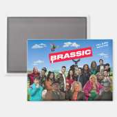 ブラシック長方形冷蔵庫用マグネット マグネット (正面/裏面)