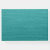 ブラシティール（緑がかった色）wホワイト文字ゲストブック ゲストブック (裏面)