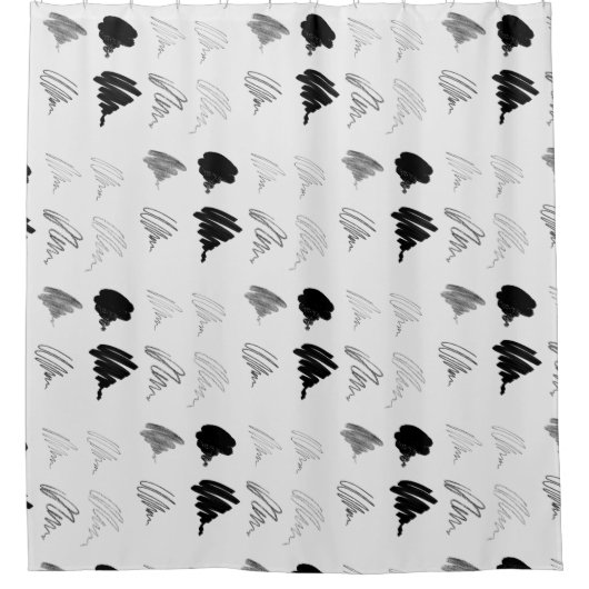 ブラシテストパターンシャワーカーテン シャワーカーテン (正面)