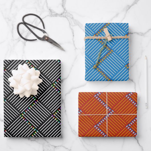 ブラシハッチング ラッピングペーパーシート (正面)