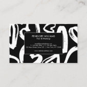 ブラシハートパターン 名刺 (裏面)