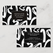 ブラシハートパターン 名刺 (正面/裏面)