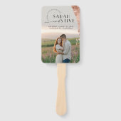 ブラシバラ金ゴールドミニマルSimply Photo結婚's ハンドファン (正面)