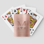 ブラシバラ金ゴールドモノグラムのラグジュアリートランプ トランプ (裏面)