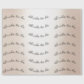 ブラシパーソナライズされた花嫁になるアイボリー名真珠 ラッピングペーパー (フラット)