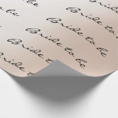 ブラシパーソナライズされた花嫁になるアイボリー名真珠 ラッピングペーパー (角)