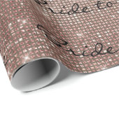 ブラシパーソナライズされた花嫁へ赤面ピンク ラッピングペーパー (ロールコーナー)