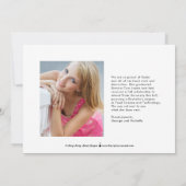 ブラシパーティー編集可能カラー卒業招待状 案内状 (裏面)